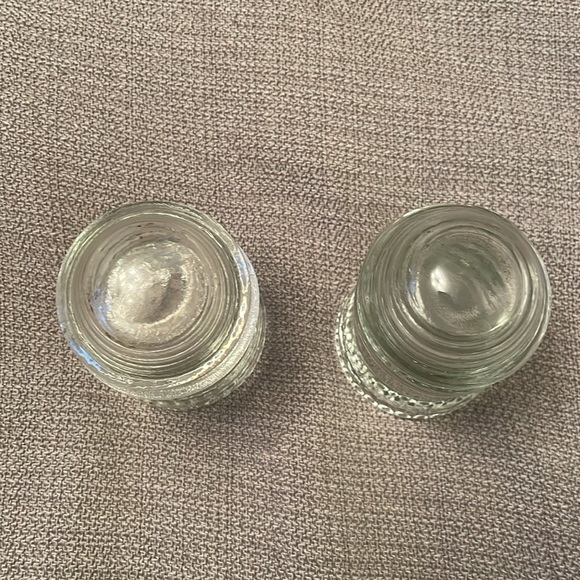 Vintage Set of 2 Hemingray Clear Glass Insulator Conductors - Picture 2 of 10